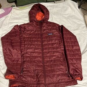 Patagonia Nano Puff hooded zip up jacket